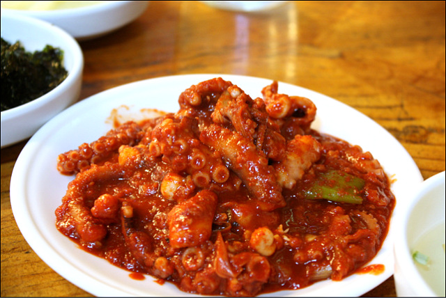 Spicy Stir Fried Octopus