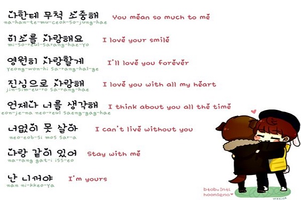 Một số từ vựng tiếng Hàn